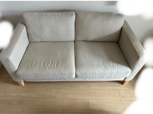 IKEA ペルプ　2人がけソファ　ベージュ