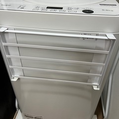 シャープ SHARP 全自動洗濯機 幅56.5cm(ボディ幅52.0cm) 5.5kg ホワイト系 ES-GE5E-W の画像