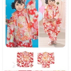 
美品１回着用のみ【七五三 フルセット 女の子用 着物セット】の画像