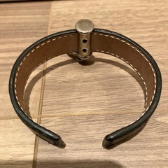 最終値下げ！[BVLGARI]ブルガリ　 レザー バングル ブレスレットの画像