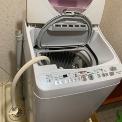 シャープ洗濯機　乾燥機付きの画像