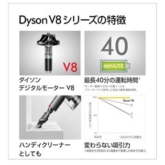 新品未開封
Dyson V8の画像