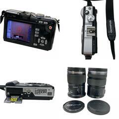 186000 OLYMPUS ミラーレス一眼 ボディ 本体 E-PL1  まとめ売り レンズ 2点付き バッテリー M.ZUIKO DIGITAL ED 60mm F2.8 macro/ED 12-50mm f3.5-6.3 EZ [0000000002069]の画像