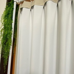 ◆美品◆ 突っ張りカーテンポールセット　白の画像