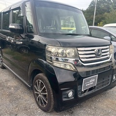 H25年式 ホンダ N-BOXカスタムGターボSS★総額29.8万円★AA評価4点 車検2年付き 社外ナビフルセグTV BT音楽 両側パワスラ クルコン 修復歴なし！機関良好♪の画像