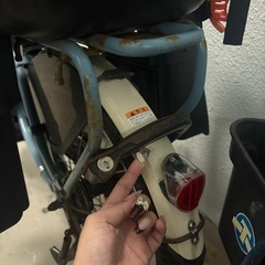 電動自転車チャイルドシートつきの画像