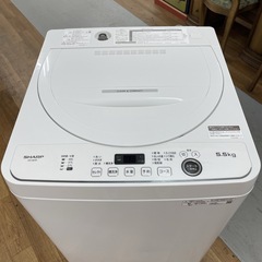 R321 ☀️ ジモティー限定特別価格！ 2022年製の高年式！ SHARP 洗濯機 （洗濯5.5㎏) ES-GE5F ⭐ 動作確認済 ⭐ クリーニング済の画像