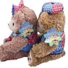 186000 Disney ディズニー タグ付き ダッフィー & シェリーメイ 15周年  2点まとめ売り [0000000002083]の画像