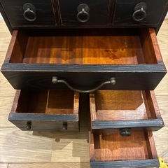 骨董品　レトロ　小物入れ　小引出箱　小箪笥　小箱　古家具　古道具の画像