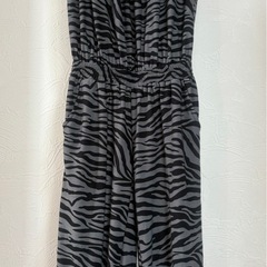 ゼブラ柄 オールインワンの画像