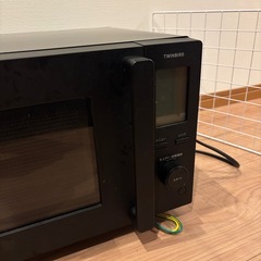 TWINBIRD ツインバード DR-F282B ブラック センサー付フラット電子レンジ 1000W 18L ヘルツフリーの画像