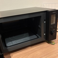 TWINBIRD ツインバード DR-F282B ブラック センサー付フラット電子レンジ 1000W 18L ヘルツフリーの画像