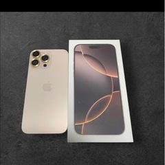 【美品】iPhone16 ProMaxデザートチタニウム256GB Simフリーの画像