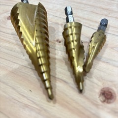 六角砥石ステップドリル スパイラル高速HSS鋼ドリル チタンコーティング セットの画像