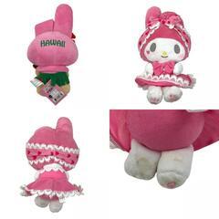 186000 SANRIO サンリオ ハワイ EDWINコラボ マイメロディ ぬいぐるみ 3点まとめ売り [0000000002094]の画像