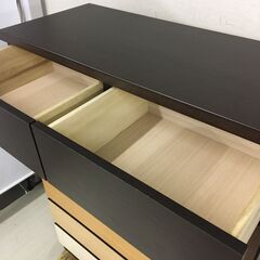  25109  6段7杯チェスト　幅90cm　おしゃれタンス サンウッディ   ◆大阪市内・東大阪市他 6,000円以上ご購入で無料配達いたします！◆ ※高槻・枚方方面◆西宮・尼崎方面◆生駒方面　それぞれ条件付き無料配送あり！            の画像
