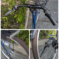 【中古自転車】シティサイクル　27インチ　一般車　ママチャリ　6段変速の画像