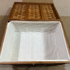美品✨木のカゴの画像