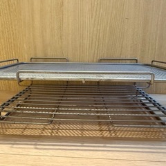【状態良】パール金属　
洗浄済レンジ上ラックの画像