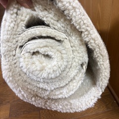 美品　Re:CENO ラグマット アイボリー  160x230cmの画像