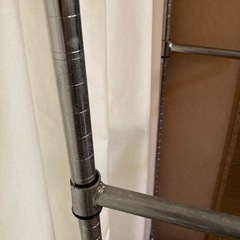 〈プロフ、説明欄必読〉突っ張り式2段ハンガーの画像