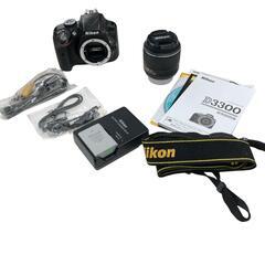 186000 現状品 Nikon ニコン デジタル一眼レフ D3300 ブラック [0000000002105]の画像