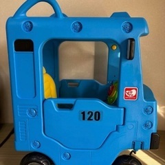 バス型 乗り物 子供 おもちゃ 足蹴り車 乗用玩具の画像