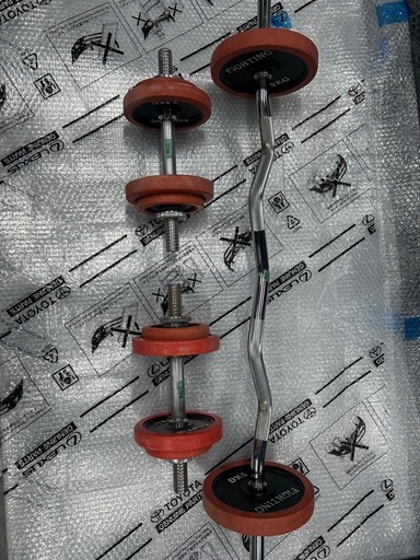 EZバー　Wバー　ダンベル　セット筋トレ　トレーニング