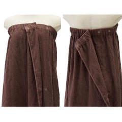 2着セットで！！ECOパイル地2WAYガウン（両開きタイプ）（ダークブラウン）の画像