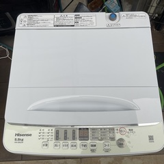 【分解洗浄済み】ハイセンス全自動洗濯機 5.5kg  2024年製＊美品＊の画像