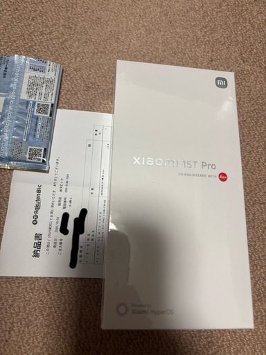 【新品未開封】【納品書・シュリンク付き】Xiaomi 15T Pro Black 12GB RAM 256GB ROM