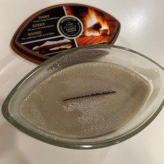 Wood wick フレグランスキャンドル　Firesideの画像