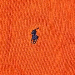 Polo by Ralph Lauren オレンジ リメイク　ポロシャツ XL 古着の画像