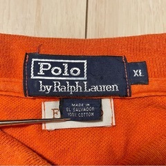 Polo by Ralph Lauren オレンジ リメイク　ポロシャツ XL 古着の画像