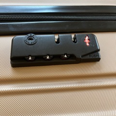 キャリーケース ベージュ Lサイズ    の画像
