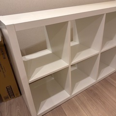 KALLAX カラックスシェルフユニット, ホワイト, 77x147 cmの画像