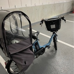 <希望者多数のため受付終了>YAMAHA パスキス　電動自転車　三人乗り　バッテリー　充電台付の画像