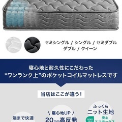 【中古】マットレス（ダブルサイズ）お譲りしますの画像