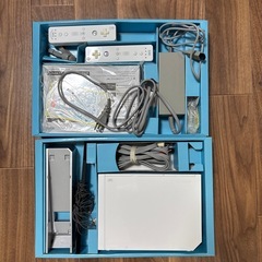 Wii本体 箱あり／リモコン2本付き（以前動作確認済・現在未確認・手渡し限定）の画像