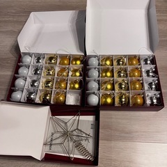 IKEA クリスマスツリー　オーナメント付き の画像