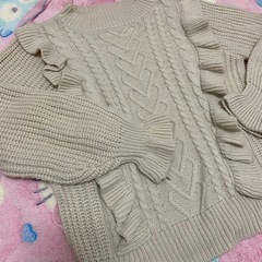 【FUN】セーター　クリーム色の画像