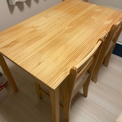 【定価:27,990円】無垢材ダイニングセット LOWYAの画像