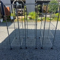 【受け渡し決定しました】   　【直接お取引き】メタルラック 3セット 完成品 オフィス スチールラックの画像