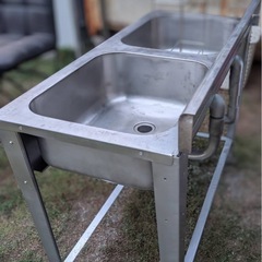 ステンレス　流し台　シンク　ガーデン　業務用　洗剤スポンジ置き の画像