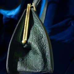 ★ブランド【BUFFALO HIDE（バッファローハイド）水牛の革ハンドバッグ】★美品★ヴィンテージ★の画像