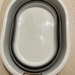 【値下げ交渉あり】沐浴用　折りたたみ式　ベビーバスの画像