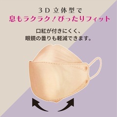 KF94立体型マスク｜33枚入り｜パステルピンクの画像