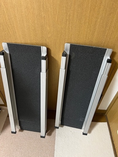 車椅子伸縮性折りたたみワイドスライドスロープ