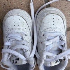 Nike Air Force 1 ベビーシューズ 11cm ホワイト/ブラックの画像