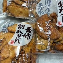 割れせん　3袋　煎餅　宮坂米菓　吾作　せんべい　お菓子160g ...